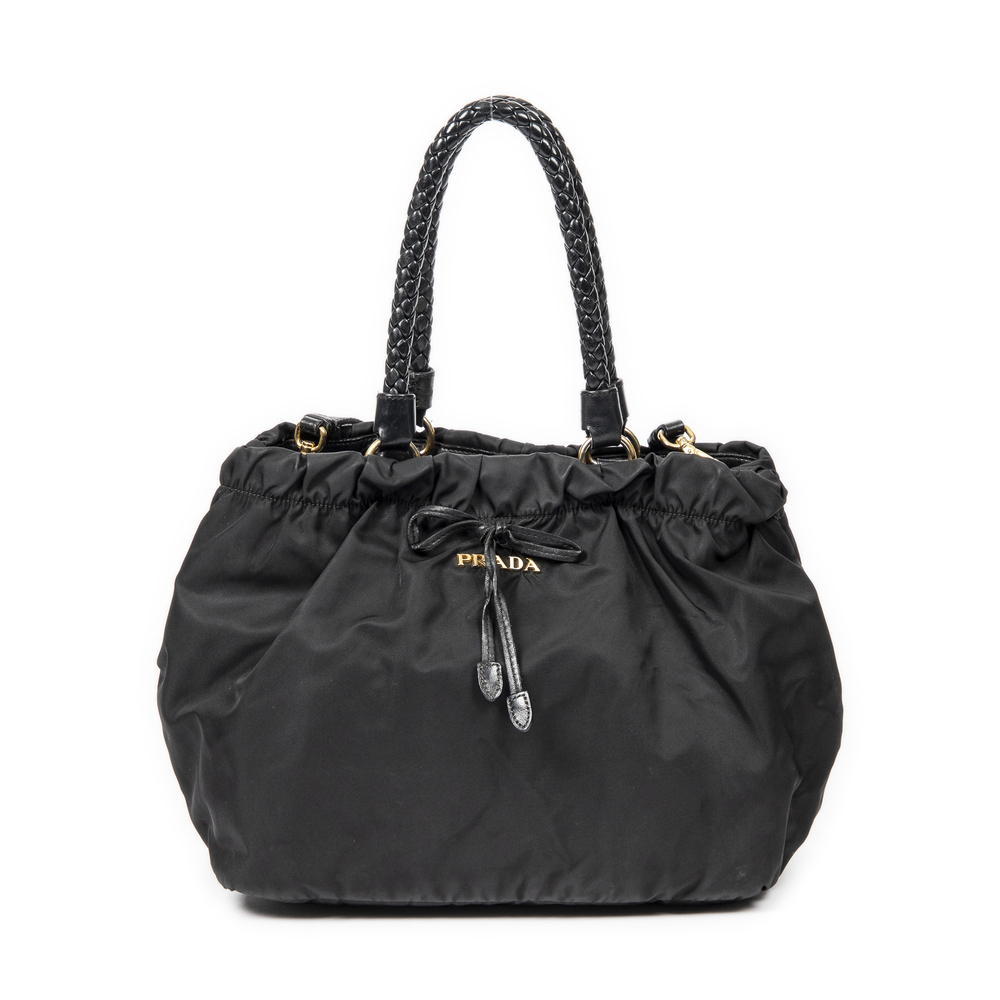 Prada Braided Bow Tote